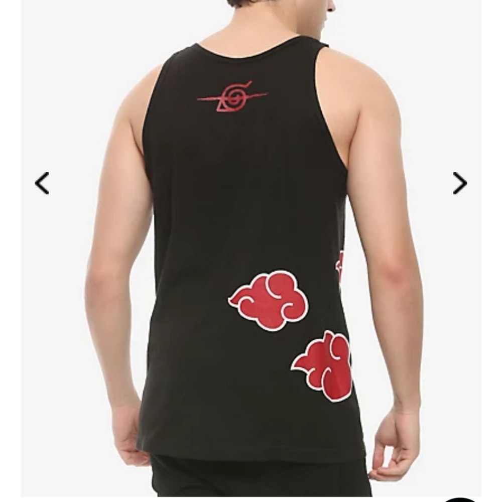 NARUTO SHIPPUDEN AKATSUKI CLOUDS TANK TOP